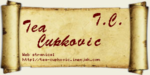 Tea Čupković vizit kartica